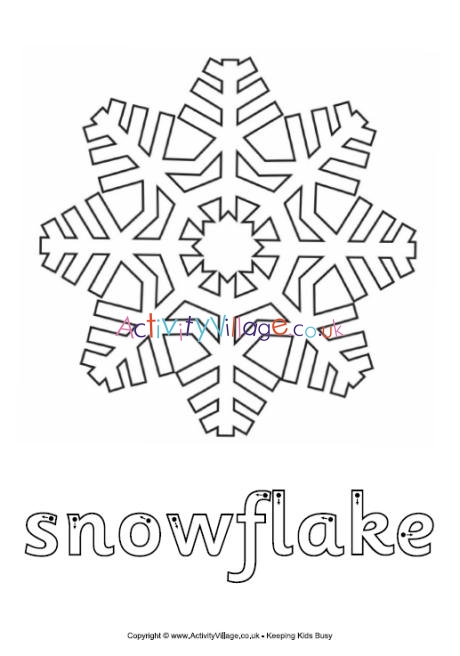 Snowflake finger tracing