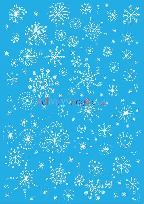 Snowflake scrapbook paper - light