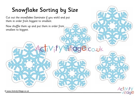 Snowflake Size Sorting