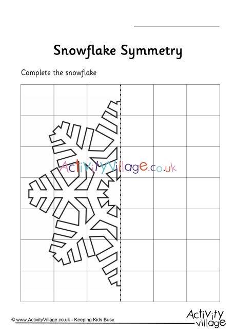 Snowflake symmetry worksheet