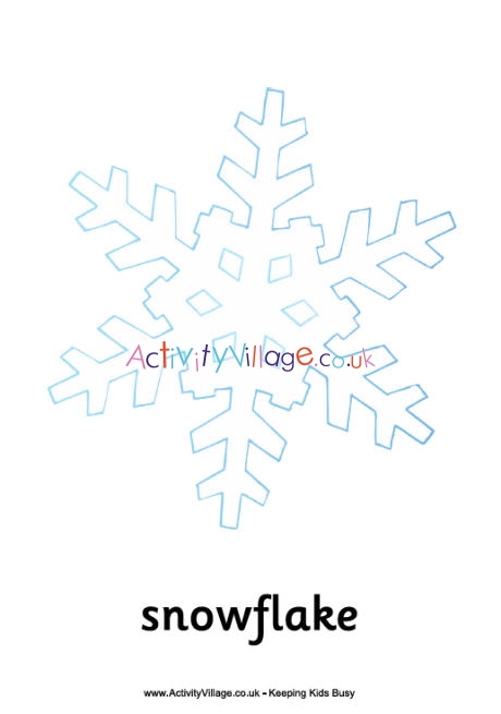Snowflake poster