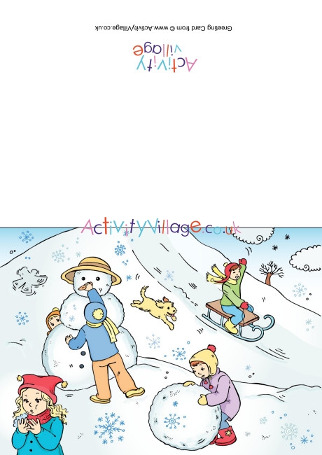 Snowy Day Card
