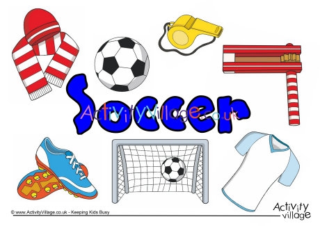 Soccer collage poster