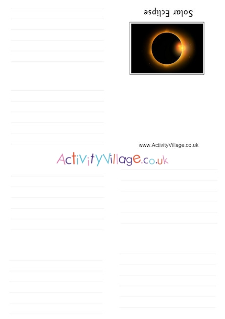 Solar Eclipse Booklet