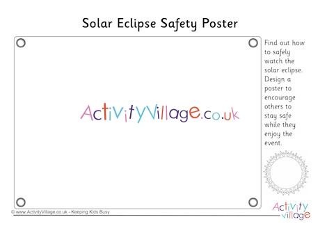 Solar Eclipse Safety Poster