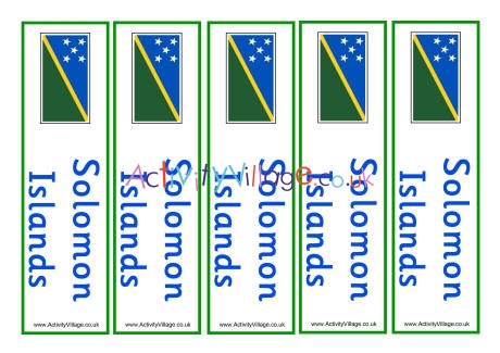 Solomon Islands bookmarks