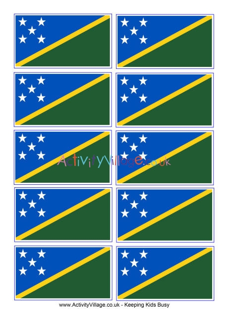 Solomon Islands flag printable