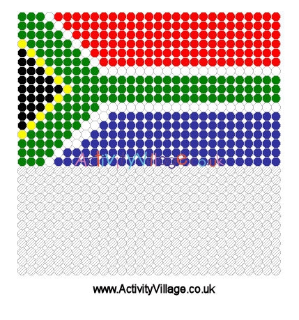 South Africa Fuse Bead Pattern