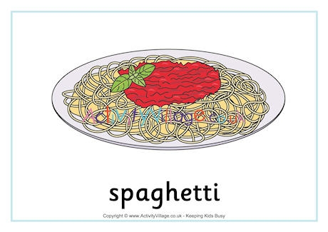 Spaghetti Poster 