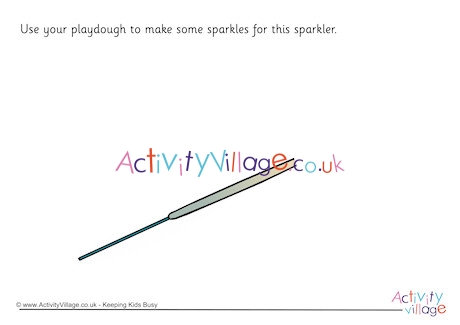 Sparkler Playdough Mat