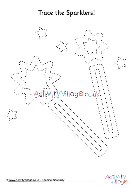 Sparklers tracing page