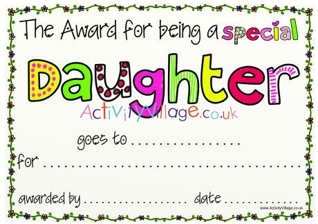 Special Daughter Award