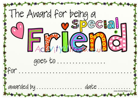 Special Friend Award