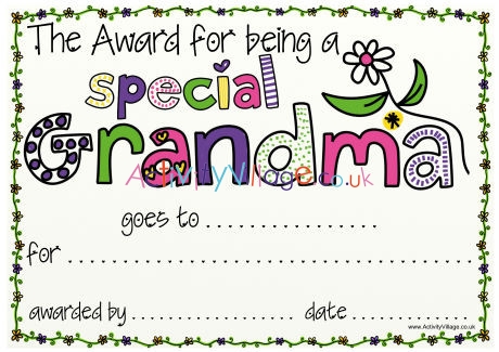 Special Grandma Award