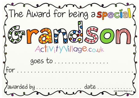 Special Grandson Award