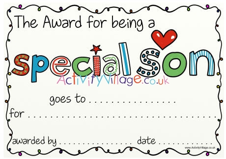 Special Son Award