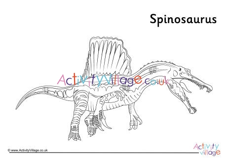 spinosaurus coloring page printable