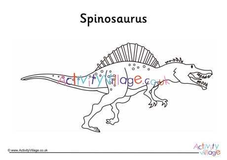 Spinosaurus Colouring Page