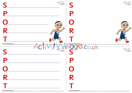 Sport Acrostic Poem Printable