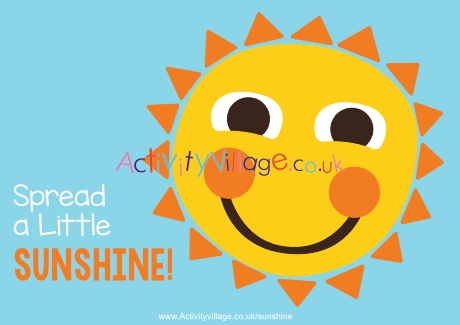 Spread A Little Sunshine display poster