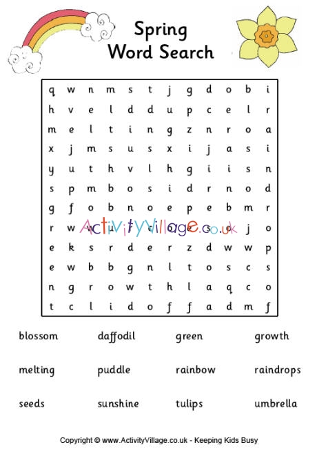 Spring word search