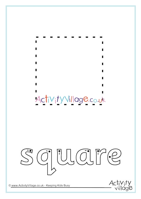 Square Finger Tracing