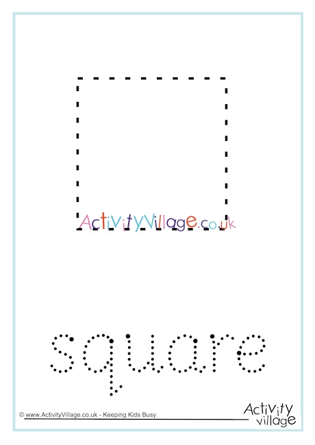 Square Word Tracing