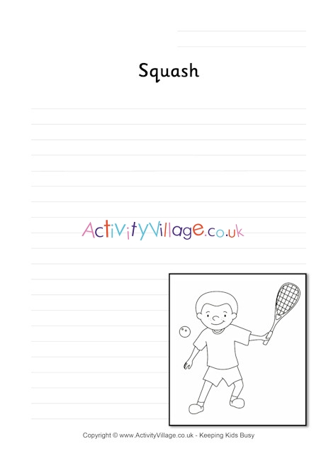 Squash writing page