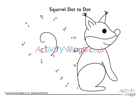 Squirrel Dot To Dot