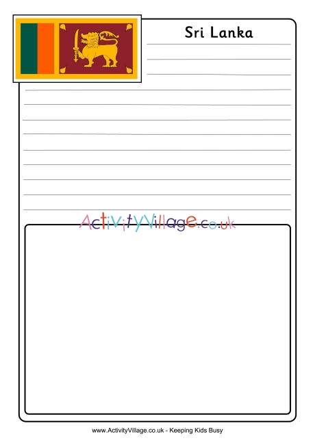 Sri Lanka notebooking page 