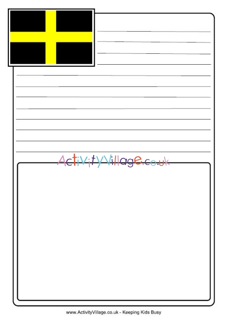 St David's flag notebooking page