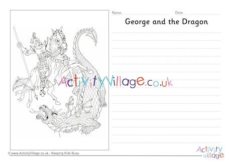 St George and the Dragon Story Paper