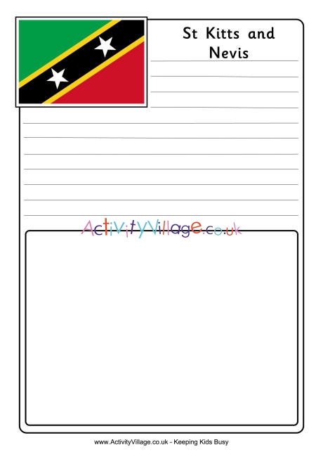 St Kitts and Nevis notebooking page