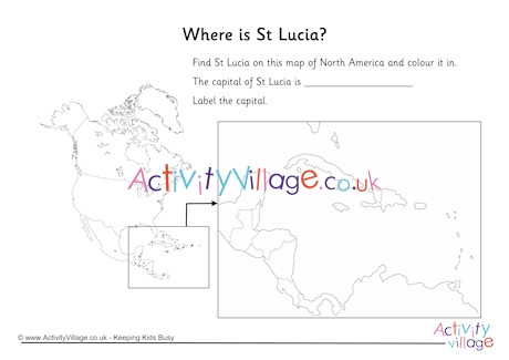 St Lucia Location Worksheet