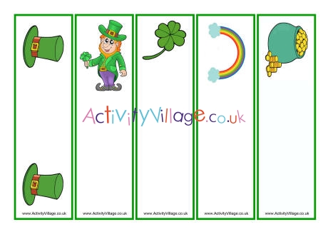 St Patrick's Day bookmarks - blank