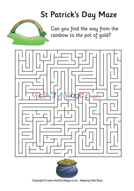 St Patrick's Day Maze - Difficult