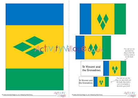 St Vincent Flag Printable