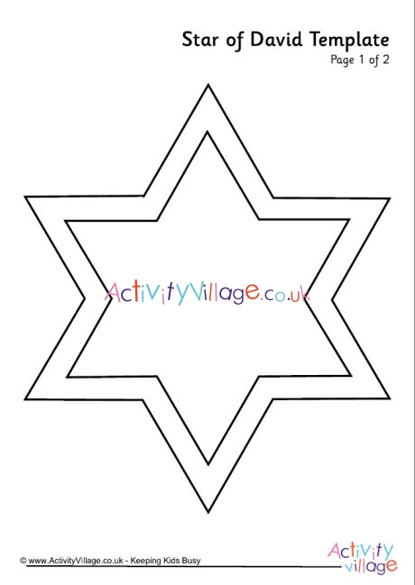 Star of David template