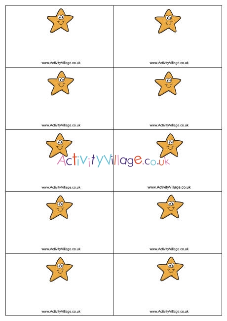 Starfish name badges