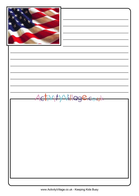 Stars and stripes notebooking pages