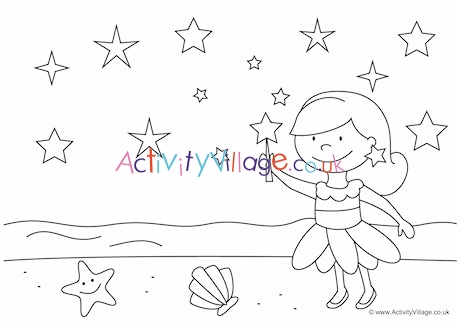 Stars Colouring Page