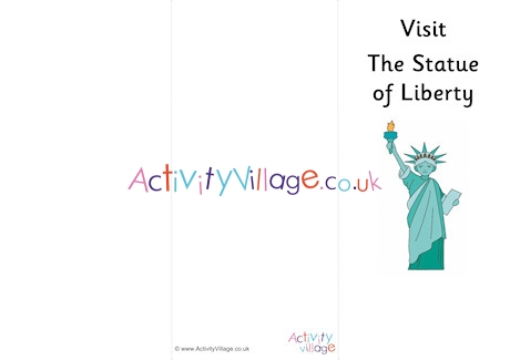 Statue of Liberty tourist leaflet