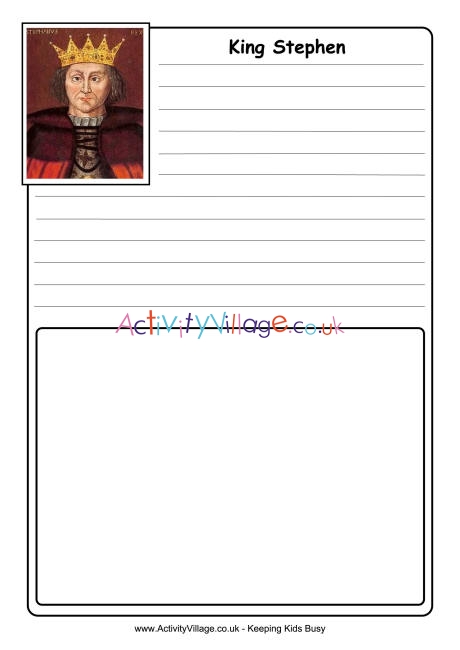 Stephen I notebooking page