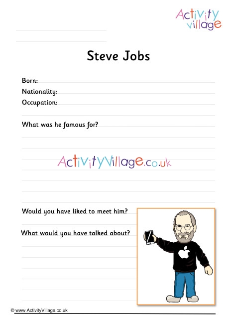 Steve Jobs Worksheet