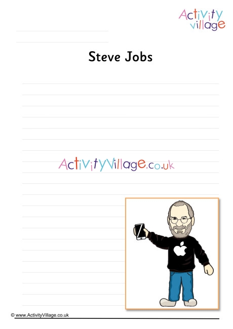 Steve Jobs Writing Page