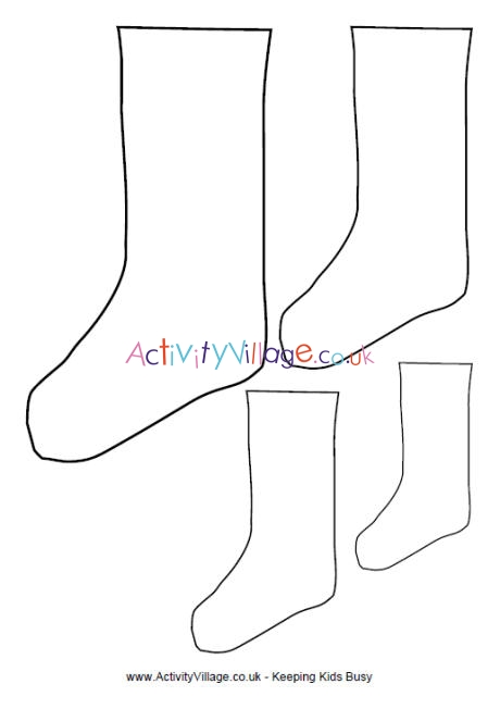 Christmas stocking template