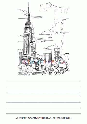 Story paper - New York, Empire State Building 