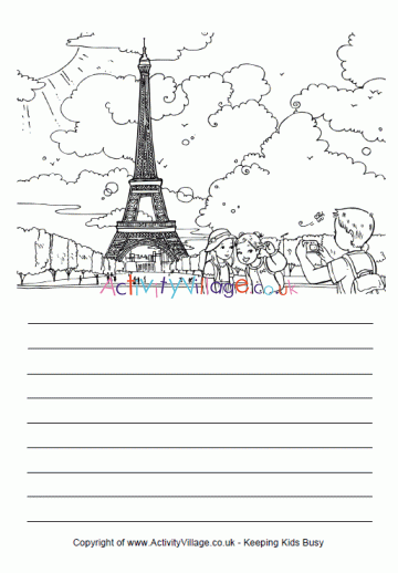 Story Paper - Paris, Eiffel Tower 