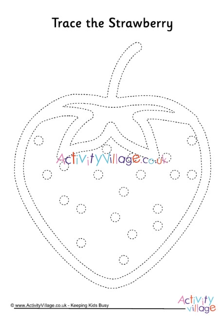 Strawberry tracing page