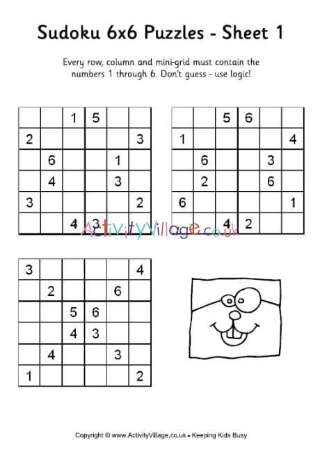 6x6 Puzzle 1